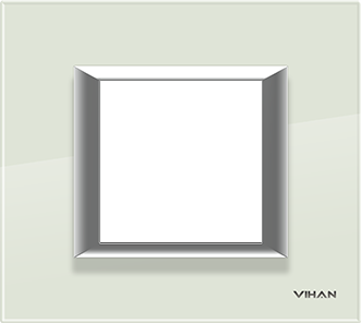 Realone Premium Real Glass Green ice Plate