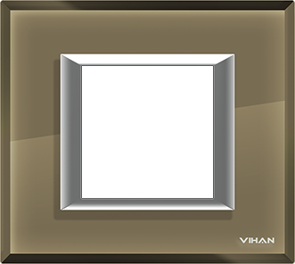 Realone Premium Real Glass Crystal Graphite Mirror Plate