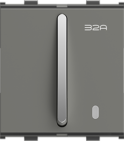 F-31 32A. D.P. Switch with Indicator (# with knob available in velvet black & silver graphite)