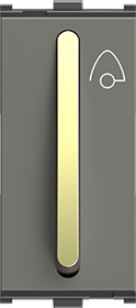 F-31 6AX. Bell Push (# with Gold Knob Available in Moon White, Velvet Black and Silver Graphite)
