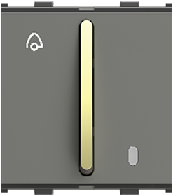 F-31 Bell Push with Indicator (# with gold knob Available in Moon White, Velvet Black and Silver Graphite)