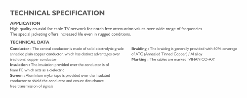 Specification - Co-Axial