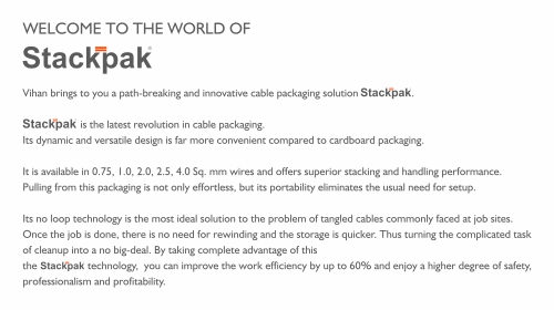 Specification - StackPack